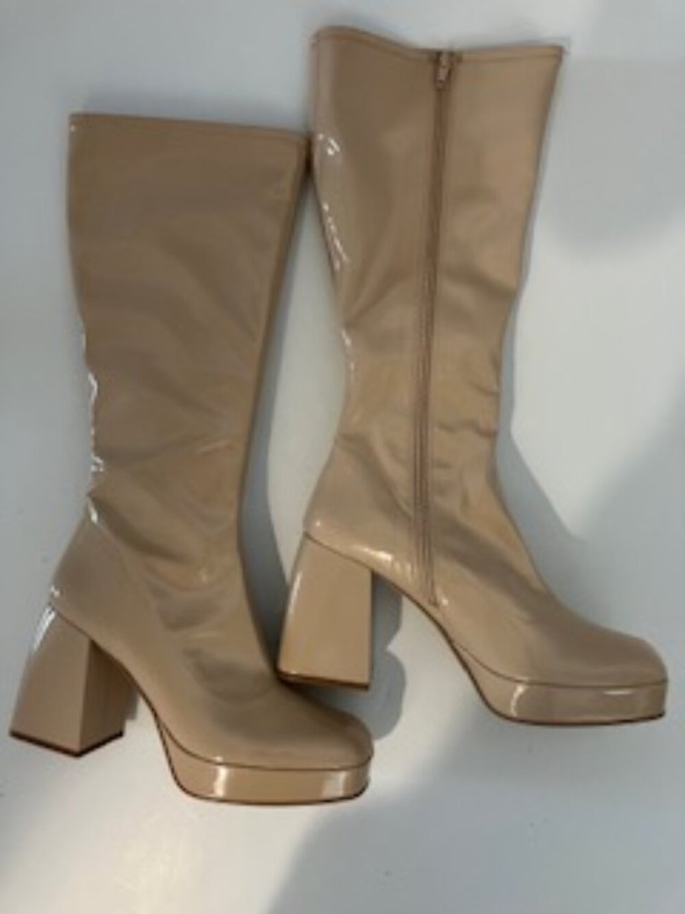 Nervy Platform Boot (Women) Lisa Vicky   9,5 ,Beige
